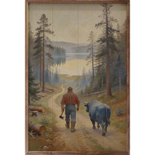 Paul Bunyan And Babe On Trail