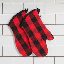 Buffalo Check Red Oven Mitt
