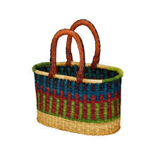 African Bolga Small Oval Basket