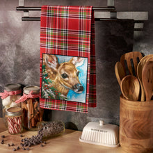 Plaid Deer Kitchen Towel