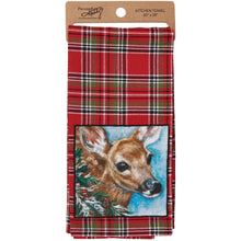 Plaid Deer Kitchen Towel
