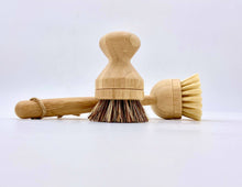 Bamboo Long Handle Curved Top, Dish Brush