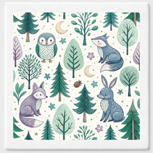Swedish Dishcloth, Animal Prints