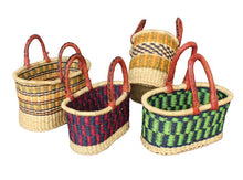 African Bolga Small Oval Basket