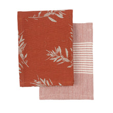 Tea Towel Set: Olives/Cinnamon