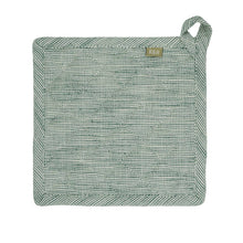 Potholder - Trivet - Slub Chambray Green
