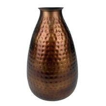 Bronze Hammered Finish Vase ,12 inch