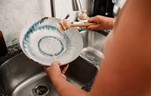 Bamboo Long Handle Curved Top, Dish Brush