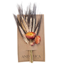 Strawflower & Contrast Wheat Mini Bouquet