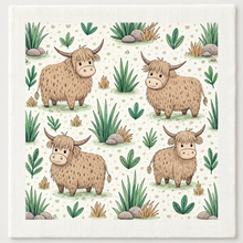 Swedish Dishcloth, Animal Prints