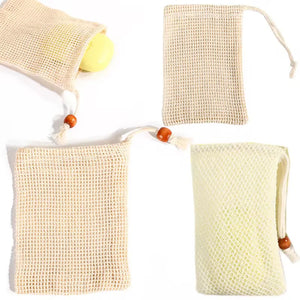 Natural Plant-Based 100% Cotton Soap Saver Pouch