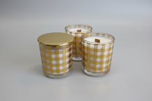 Gold Plaid Aura Candle 8 oz