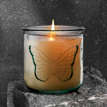 Recycled Glass Butterfly Candle - 10 oz