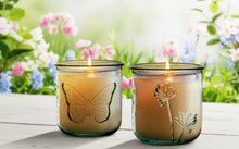 Recycled Glass Butterfly Candle - 10 oz