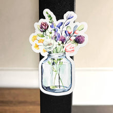 Spring Mason Jar, Floral 3"x3" Magnet