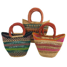 African Bolga Baskets: Open Weave Mini Tote