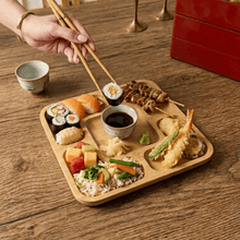 Bamboo Plate | Square with Sections