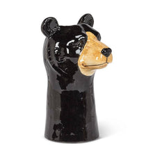 Black Bear Vase-9"H