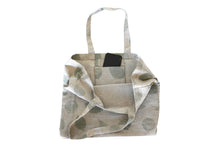Shopping Tote Bag - Lemons Print Sage Green