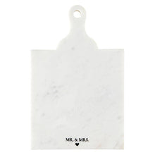 Marble Board with Handle - Mr. & Mrs.
