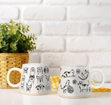 Oversized Mug with Cats-17oz