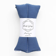 Unscented Rice Neck and Body Wrap ⋆ Blue Pinstripes