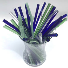 Glass Straws 9", 11", 12", Asst. Colors, Reusable