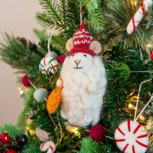 Felt Wool Holiday Sheep Eco Ornament - Sheepy Mouse