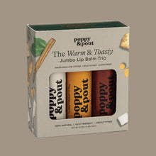 Lip Balm Trio, Warm & Toasty