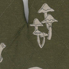 Quilted Oven Glove - Mushroom - Green