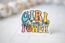 Girl Power, Flowers, Friendship, Vinyl Sticker, 3x3 in.
