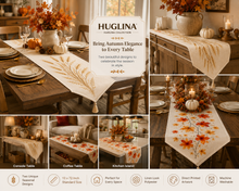 Fall themed Table Runner, 13x72 Inch