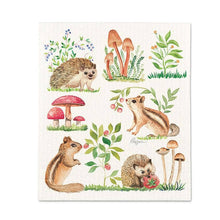 Critters & Mushrooms Dishcloth