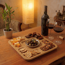 Bamboo Plate | Square with Sections