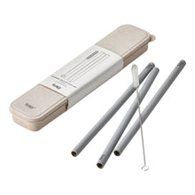 Reusable Silicone Straw Set
