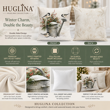 Watering Can/Winter Birds Pillow
