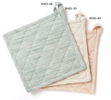 Potholder - Trivet - Slub Chambray Green