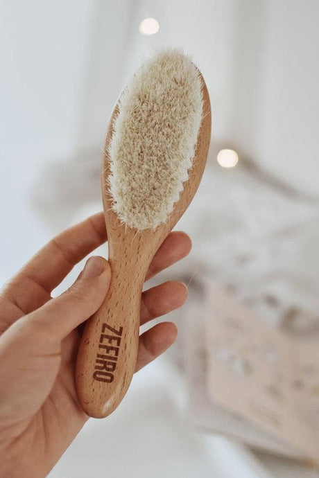 Baby Hair Brush/ Natural Goat Hair