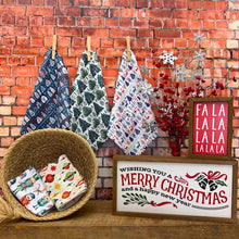 Fresh Cut Christmas Tree Waffle Washcloth