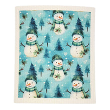 Snowman Swedish Dishcloth
