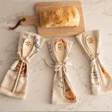 Wooden Spoon And Towel Gift Set - Sourdough