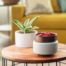 White Washed Bronze 2-in-1 Classic Warmer