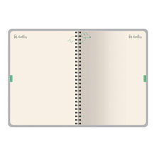 A6 ArtPlanner Spiral Weekly Diary - Black and White Hearts
