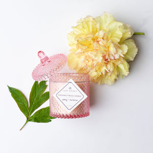 Coconut Wax Candle, 10 oz Misty Rose Cleo