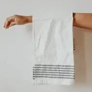 100% Cotton Striped Tea Towel