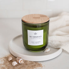 10 oz Green Glass Candle