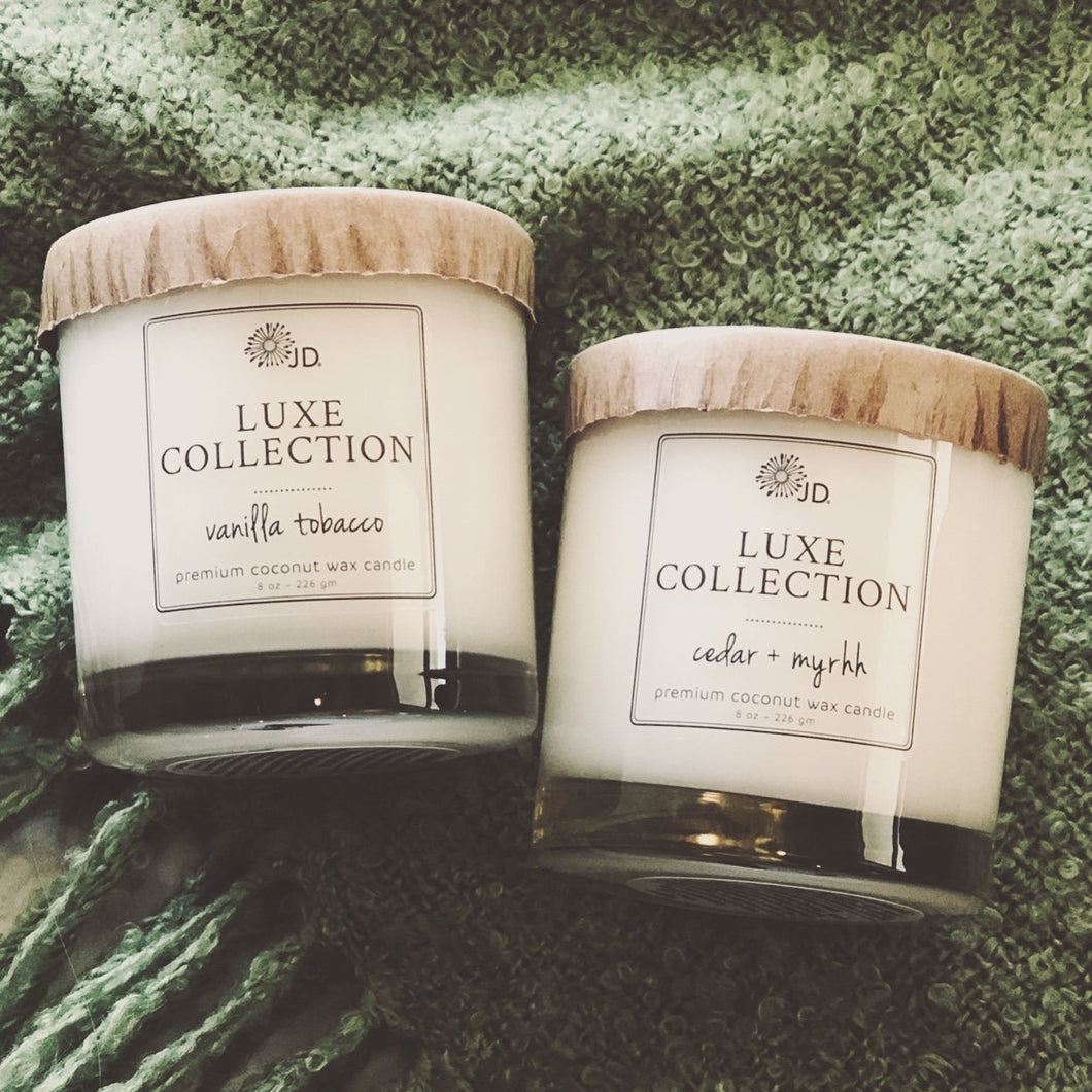 Coconut Wax Candle, 8 ounce Candle Luxe Collection