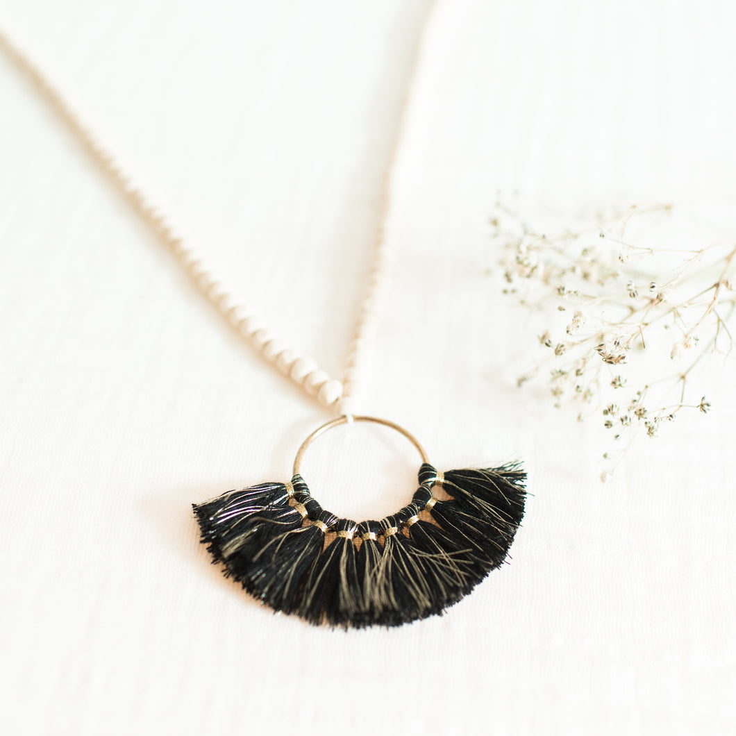 Toluca Necklace w/ Cotton Tassels